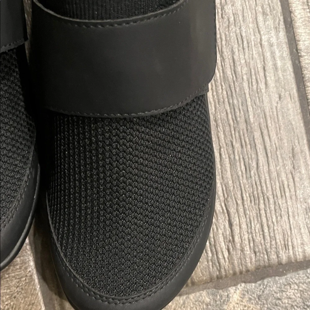 Alegria Black Mesh 1”heel adjustable strap comfortable Shoes